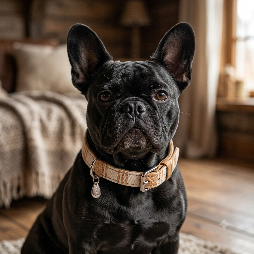 CrazyDogPaul Luxus Hundehalsband PORTOFINO – Mediterraner Vintage-Chic