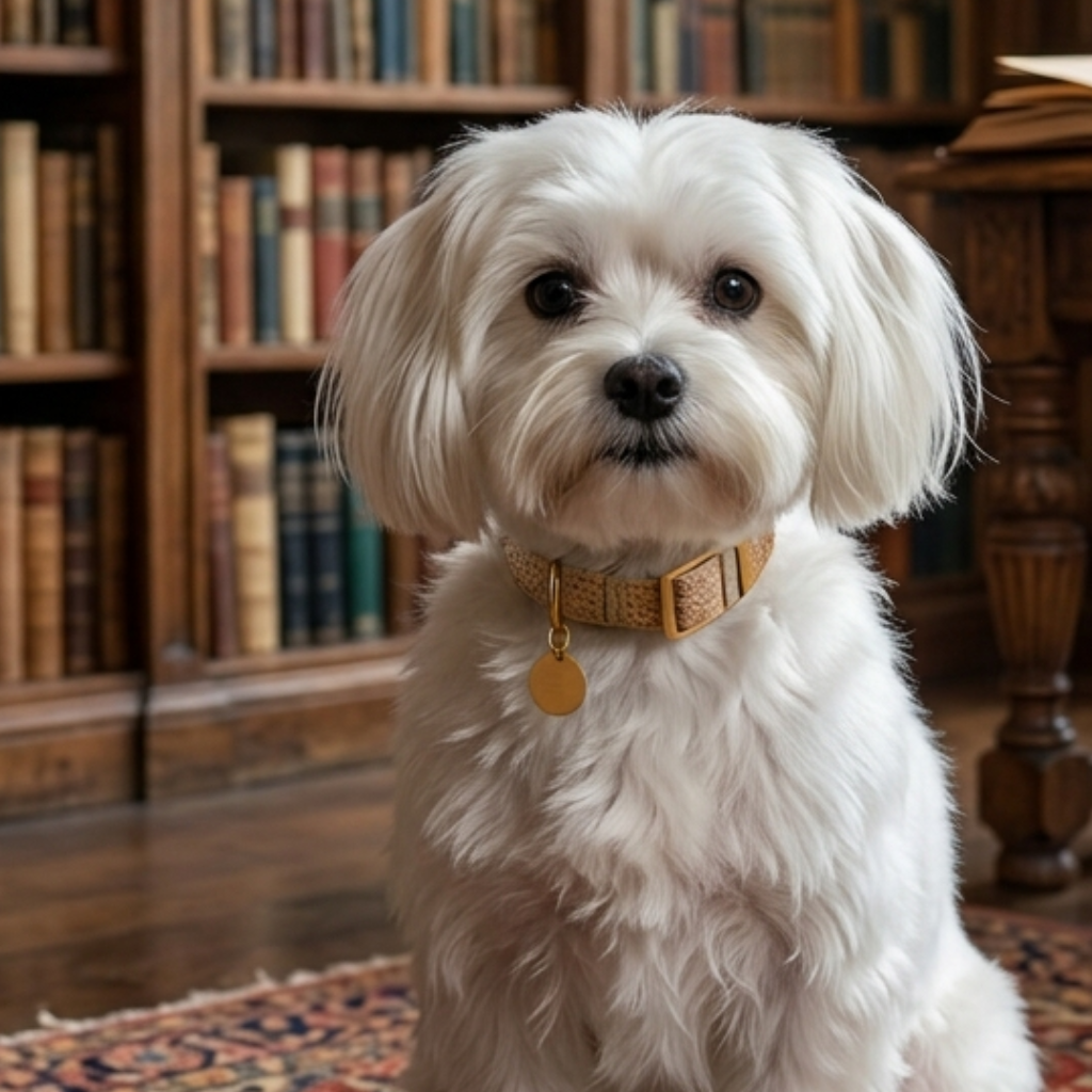 CrazyDogPaul Luxus Hundehalsband PORTOFINO – Mediterraner Vintage-Chic