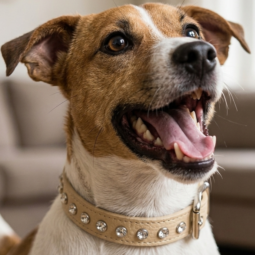 Malucchi Luxus Hundehalsband BULLET – Rock-Chic & Ikonisches Design für kleine Hunde