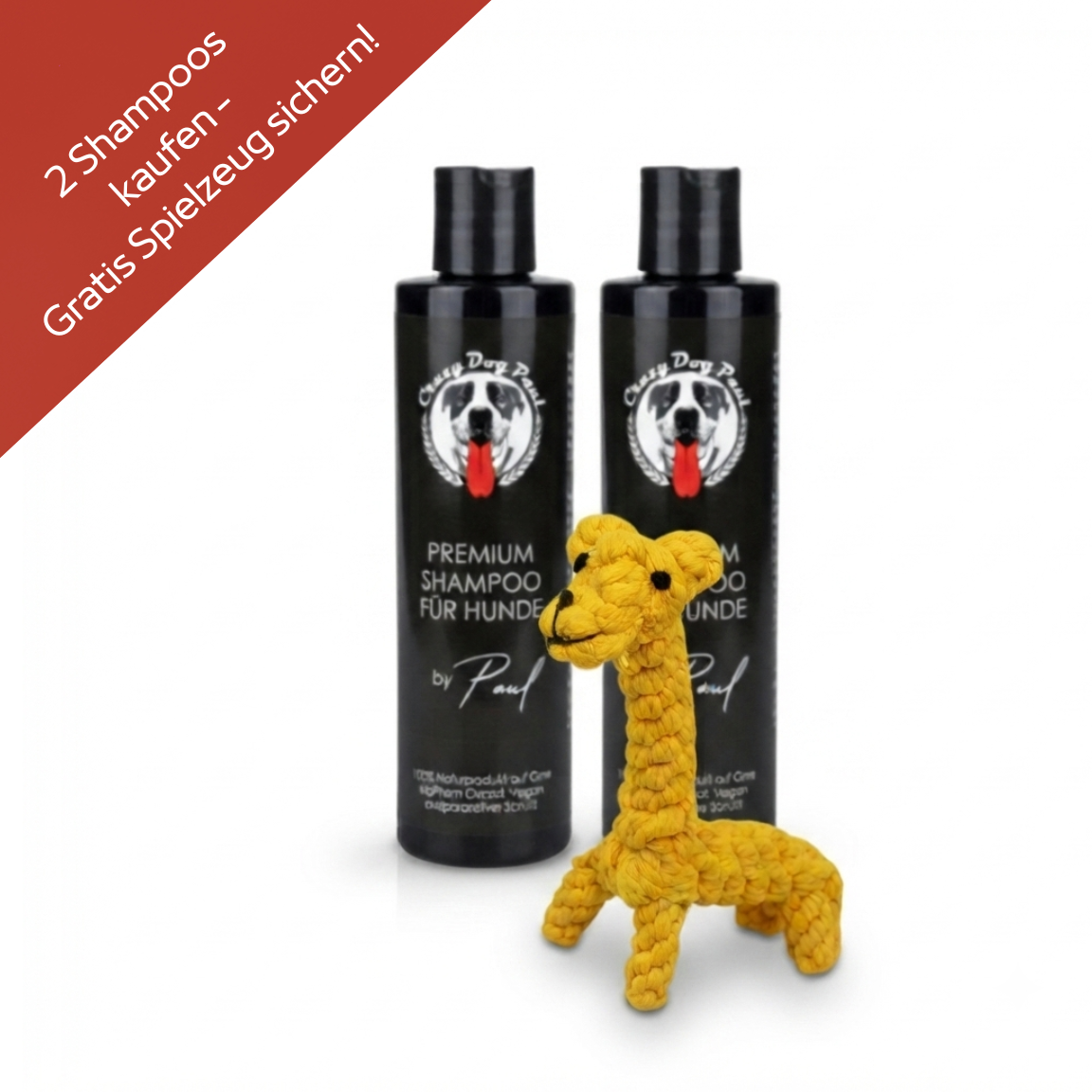 Sensitiv-Set: 2x Hundeshampoo gegen Juckreiz + Gratis Spielzeug/Versand in D