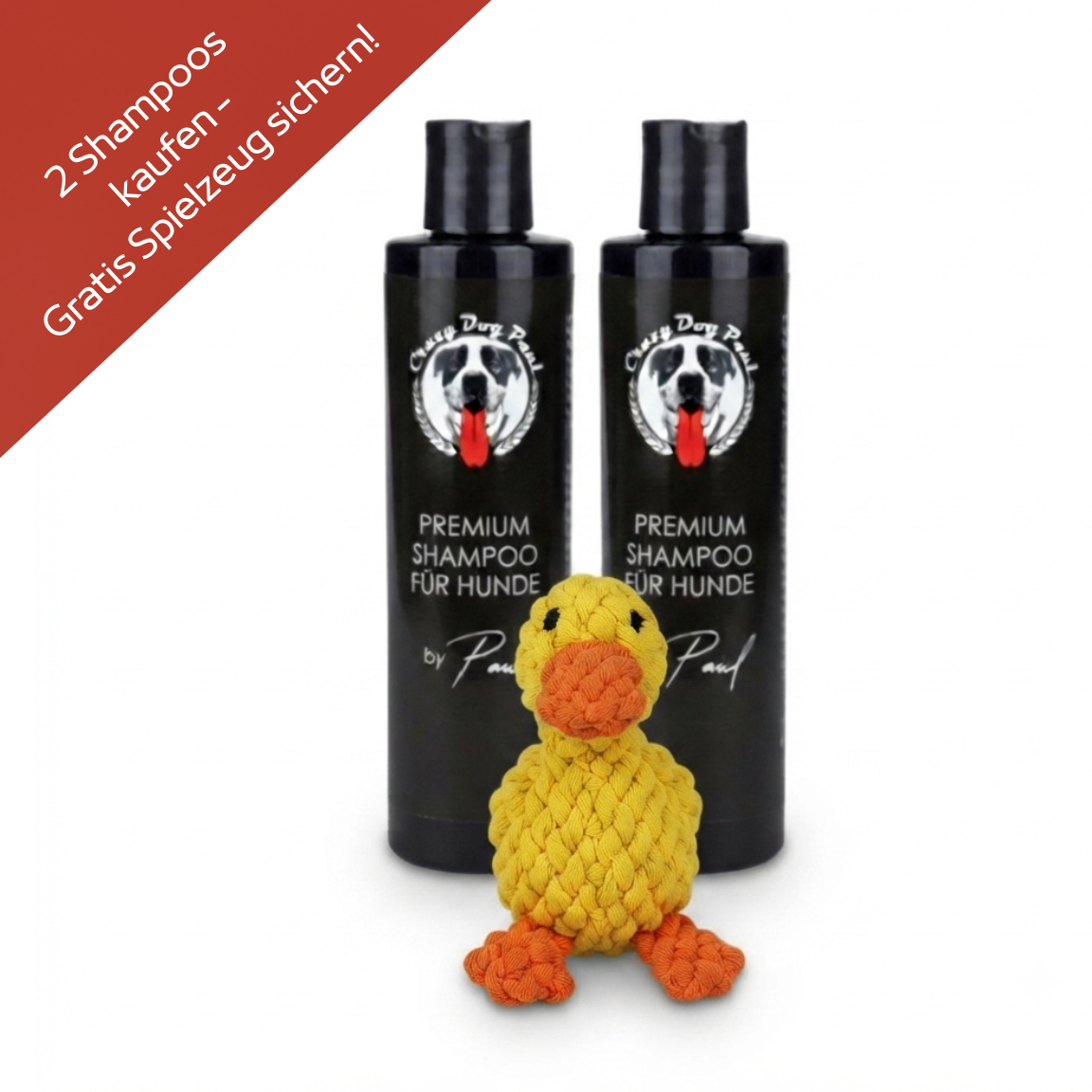 Anti-Geruch Set: 2x Hundeshampoo frisch + Gratis Spielzeug + Gratis Spielzeug/Versand in D (Kopie)