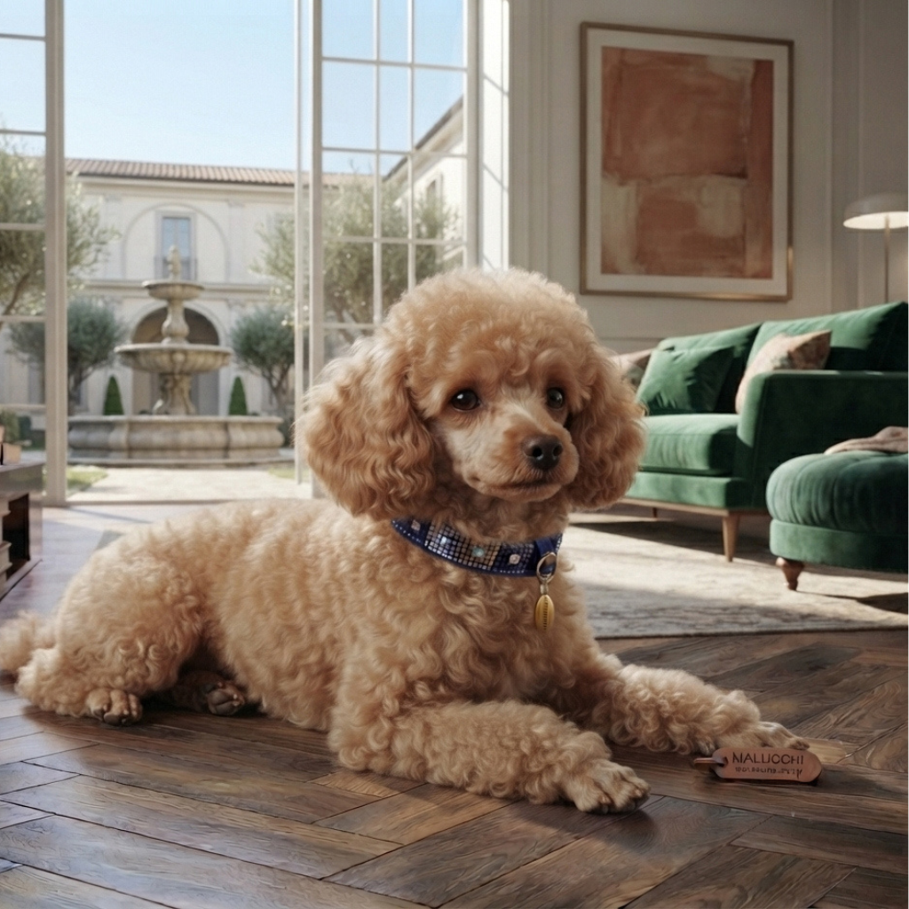 CrazyDogPaul Luxus Hundehalsband AMALFI – Handgefertigt mit Swarovski-Kristallen - 25% Rabatt
