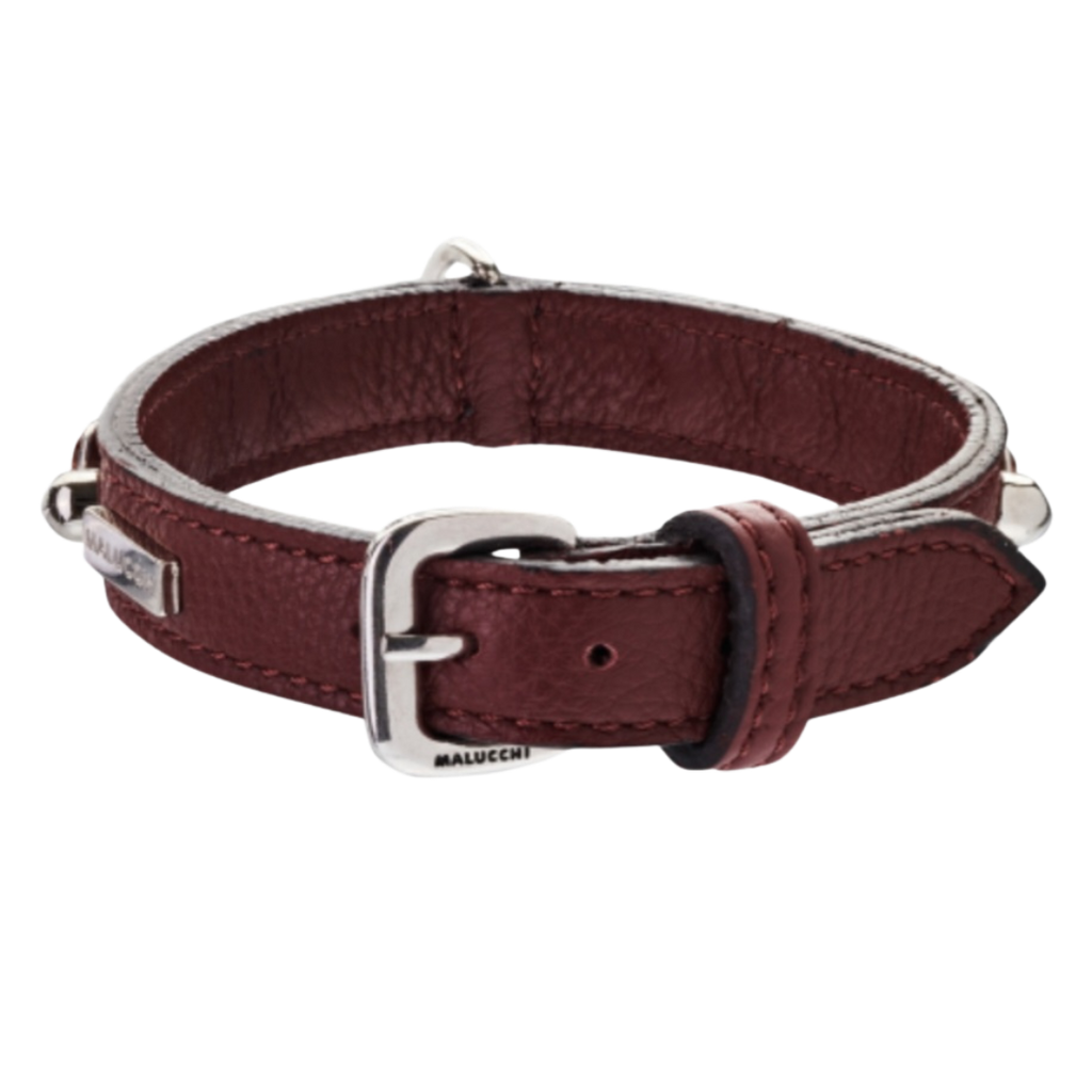 Malucchi Luxus Hundehalsband BULLET – Rock-Chic & Ikonisches Design für kleine Hunde