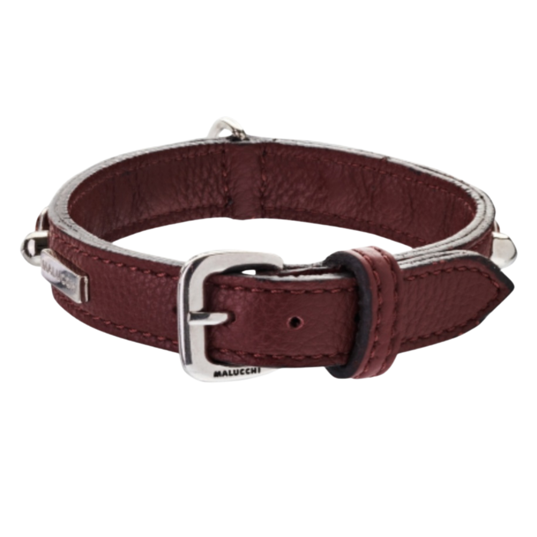 Malucchi Luxus Hundehalsband BULLET – Rock-Chic & Ikonisches Design für kleine Hunde