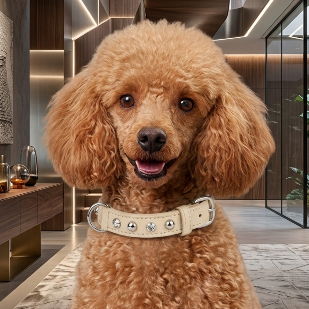 Malucchi Luxus Hundehalsband BULLET – Rock-Chic & Ikonisches Design für kleine Hunde