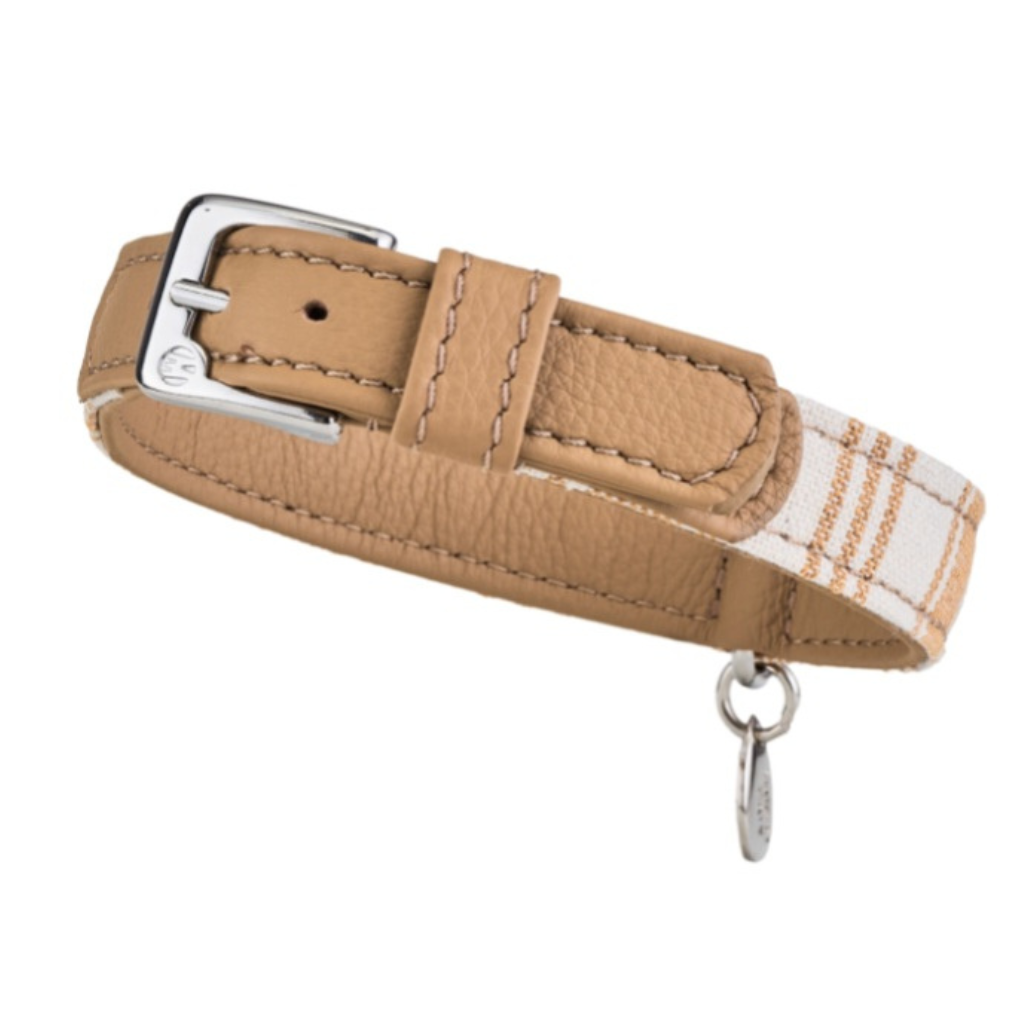 CrazyDogPaul Luxus Hundehalsband PORTOFINO – Mediterraner Vintage-Chic