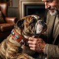Malucchi Luxus Hundehalsband ROYAL – Handgefertigtes Einzelstück (Sonderanfertigung)
